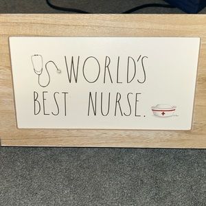 rae dunn worlds best nurse sign